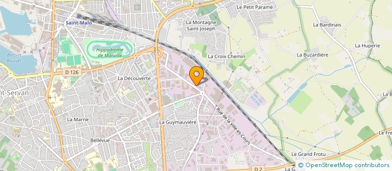 localisation de l'entreprise HAMELIN AUTOMOBILES  SAINT-MALO