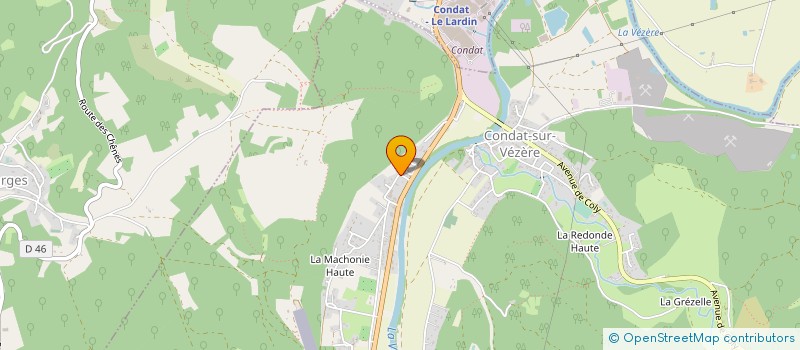 localisation de l'entreprise HAMELIN ESPACES VERTS à CONDAT-SUR-VEZERE