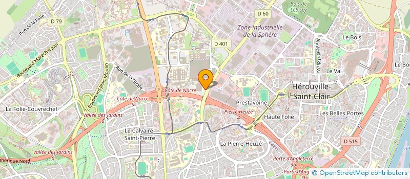 localisation de l'entreprise HAMELIN SAS à CAEN