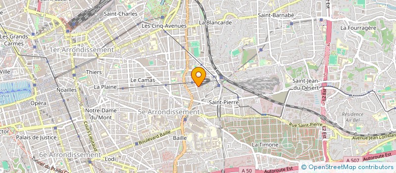 localisation de l'entreprise HAMELO CAVAIGNAC 1/2G  MARSEILLE