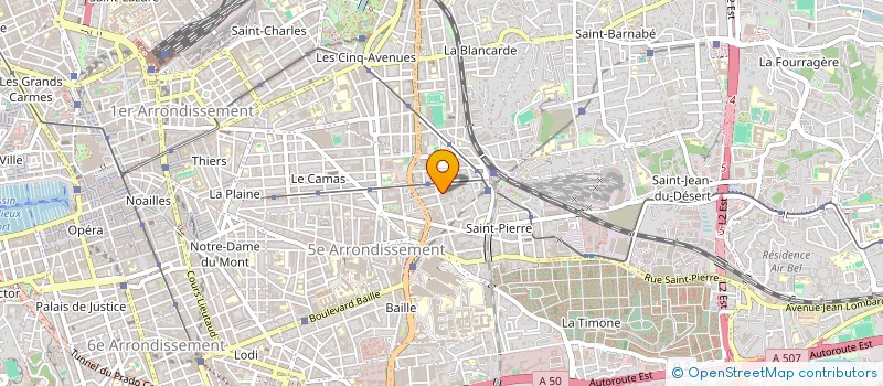 localisation de l'entreprise HAMELO CAVAIGNAC 1D  MARSEILLE