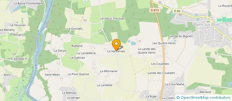 localisation de l'entreprise HAMERIAIS à BAINS-SUR-OUST