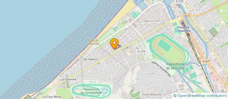 localisation de l'entreprise HAMET AUDIGER INDIVISION  DEAUVILLE