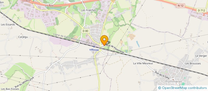 localisation de l'entreprise HAMET INVEST  YFFINIAC