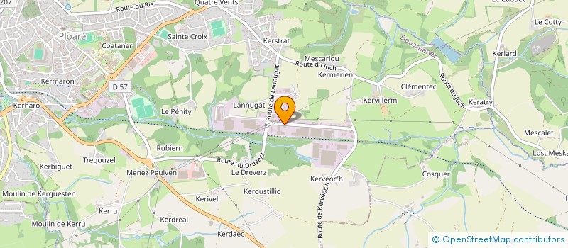 localisation de l'entreprise HAMETAUX  DOUARNENEZ