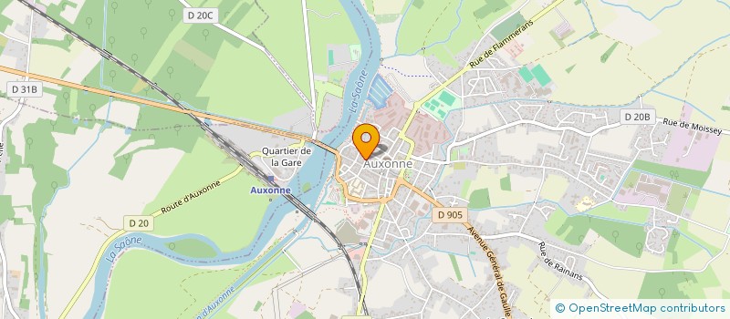 localisation de l'entreprise HAMI  AUXONNE