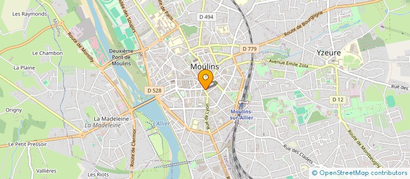 localisation de l'entreprise HAMIDI à MOULINS