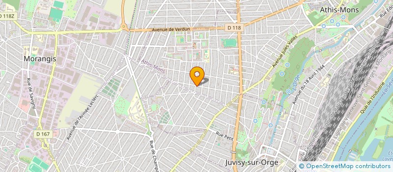 localisation de l'entreprise HAMIDOUCHE SERVICE à ATHIS-MONS