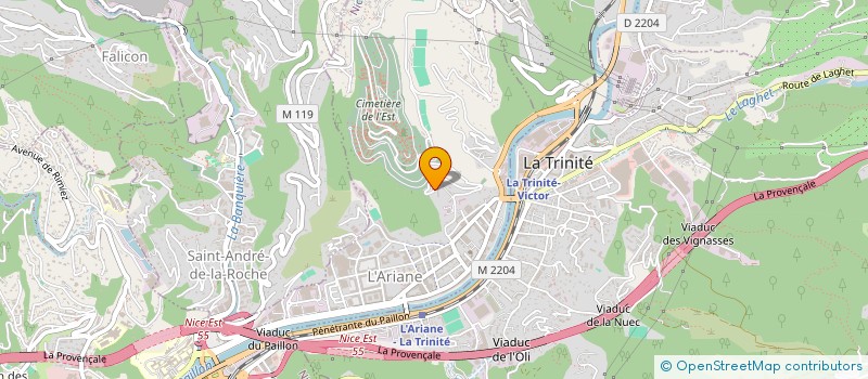 localisation de l'entreprise HAMILA BATIMENT à NICE