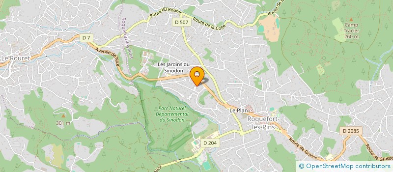 localisation de l'entreprise HAMILA CONSTRUCTION  ROQUEFORT-LES-PINS