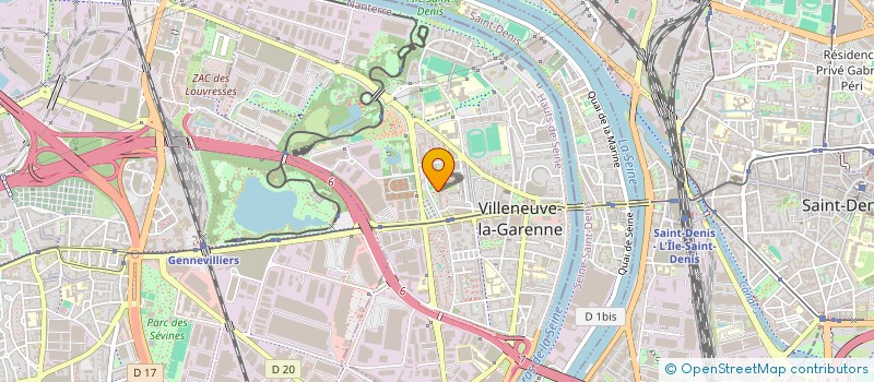 localisation de l'entreprise HAMIM CHAUFFEUR PRIVE à VILLENEUVE-LA-GARENNE
