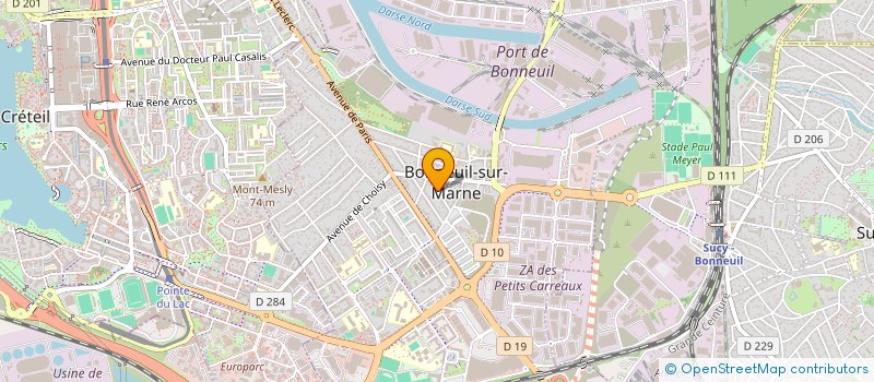 localisation de l'entreprise HAMIN à BONNEUIL-SUR-MARNE