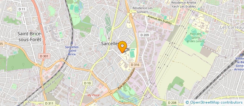 localisation de l'entreprise HAMIS IMMO à SARCELLES