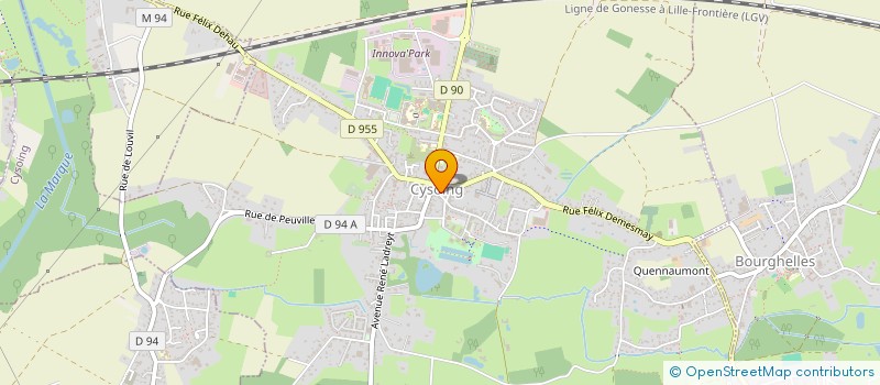 localisation de l'entreprise HAMLET & HARPAGON à CYSOING