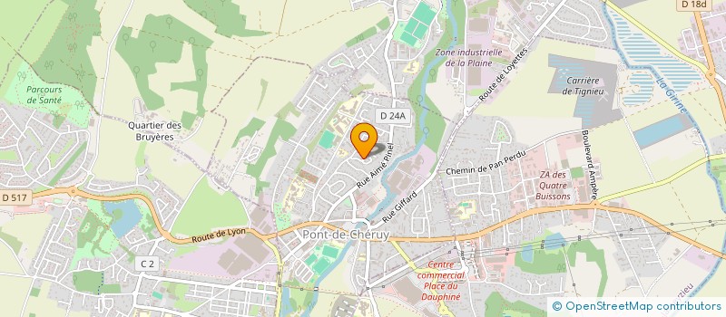 localisation de l'entreprise HAMLYS  PONT-DE-CHERUY