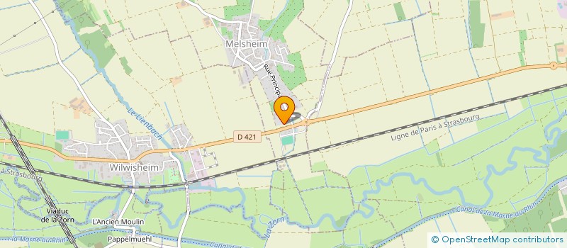 localisation de l'entreprise HAMM ALU-SYSTEME à MELSHEIM