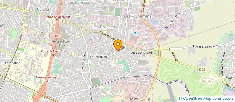 localisation de l'entreprise HAMMAM LES AMPHORES à BRON