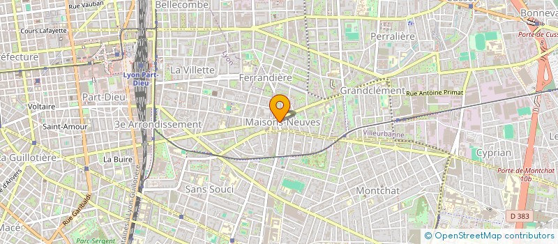 localisation de l'entreprise HAMMAM LES SOEURS à VILLEURBANNE