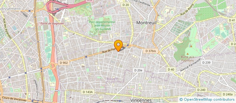 localisation de l'entreprise HAMMAM MANSOURA à MONTREUIL