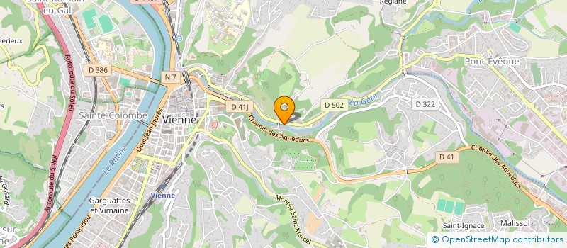 localisation de l'entreprise HAMMAM MARINA à VIENNE