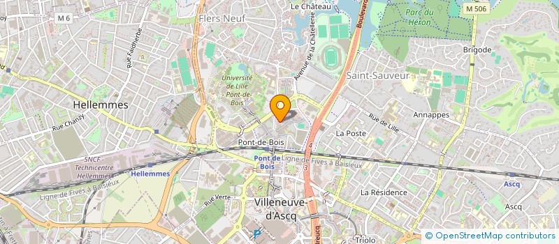 localisation de l'entreprise HAMMERBAT  VILLENEUVE-D'ASCQ