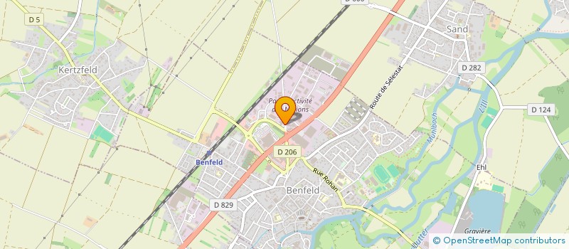 localisation de l'entreprise HAMMERER  BENFELD