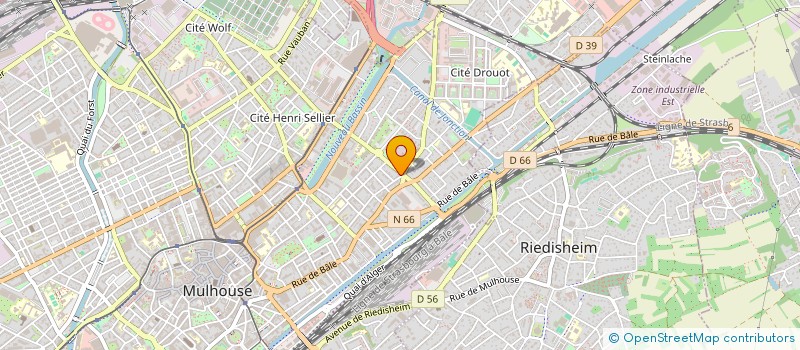 localisation de l'entreprise HAMMICHE BIGNOSSI  MULHOUSE