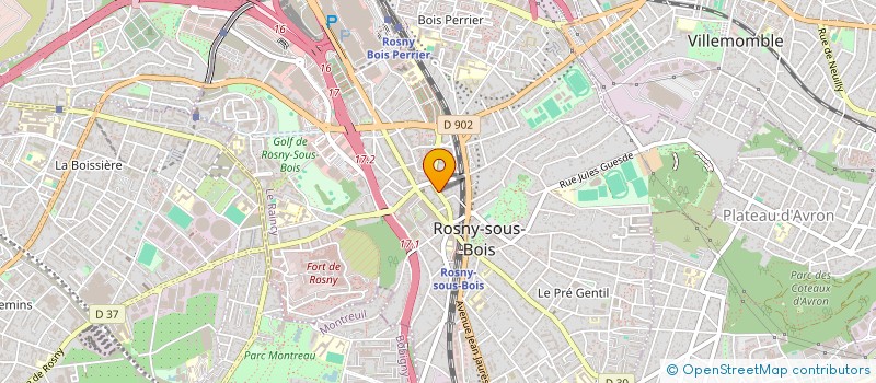 localisation de l'entreprise HAMMOU à ROSNY-SOUS-BOIS