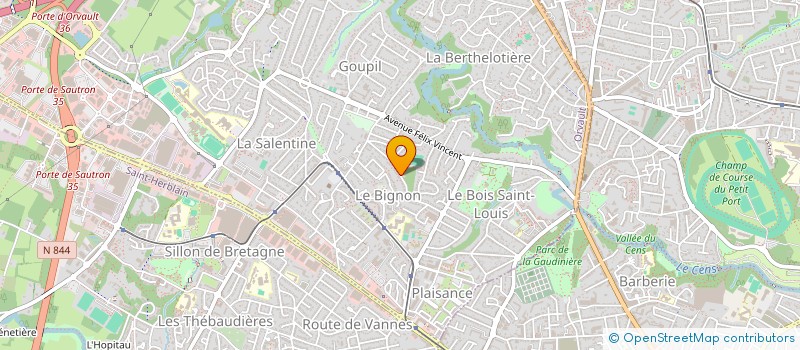 localisation de l'entreprise HAMON 2H à ORVAULT