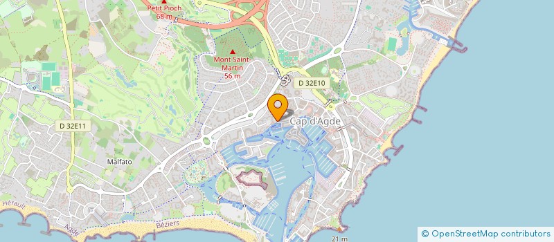 localisation de l'entreprise HAMON  AGDE