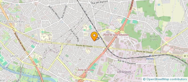 localisation de l'entreprise HAMON & FILS  SAINT-SEBASTIEN-SUR-LOIRE