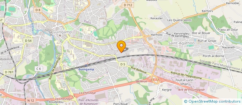 localisation de l'entreprise HAMON IMMOBILIER  PLOUMAGOAR