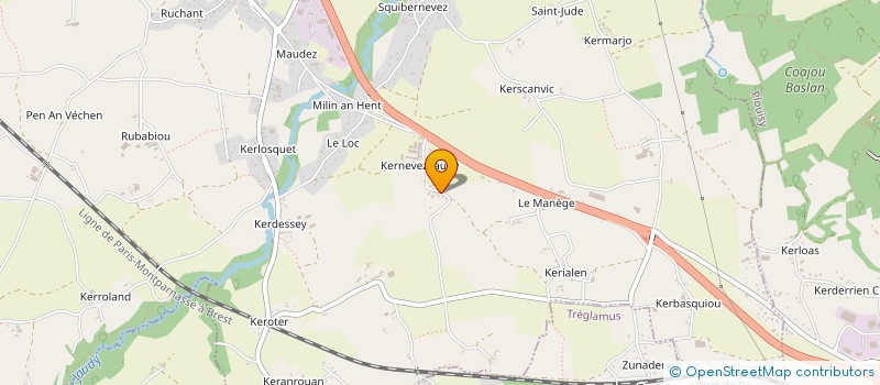 localisation de l'entreprise HAMON INVESTISSEMENTS  PLOUMAGOAR