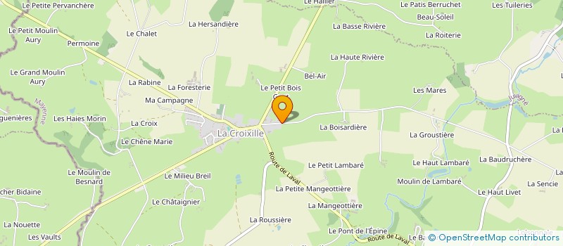 localisation de l'entreprise HAMON JOHAN  LA CROIXILLE