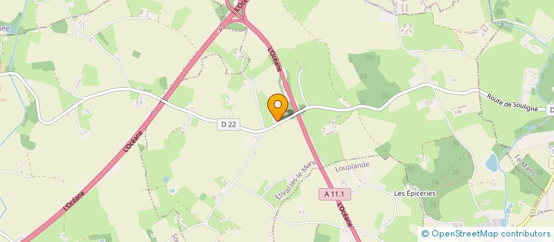 localisation de l'entreprise HAMON - MOIZAN  ETIVAL-LES-LE-MANS