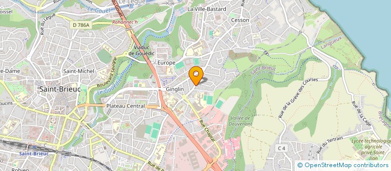localisation de l'entreprise HAMON NETTOYAGE à SAINT-BRIEUC
