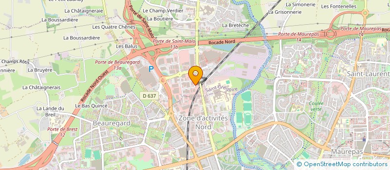 localisation de l'entreprise HAMON SARL  SAINT-GREGOIRE