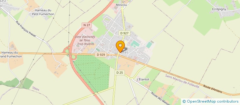 localisation de l'entreprise HAMON TRANSPORTS  TOTES