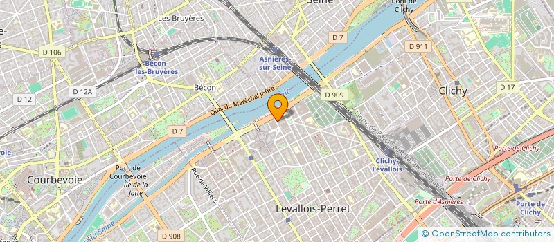 localisation de l'entreprise HAMOU CORPORATE à LEVALLOIS PERRET