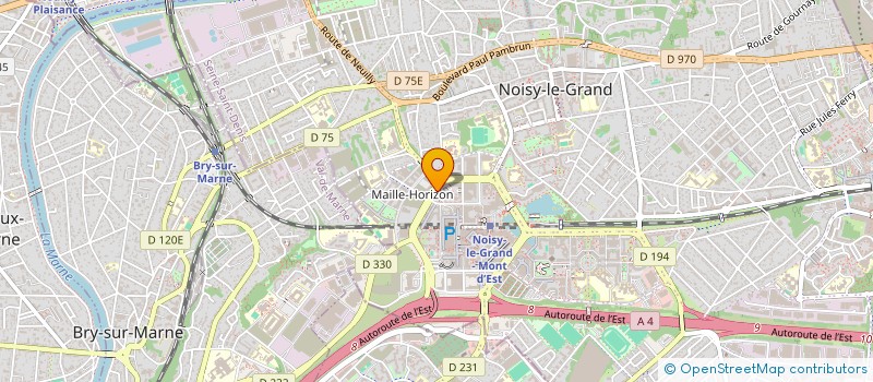 localisation de l'entreprise HAMOUCHE INVEST à NOISY-LE-GRAND