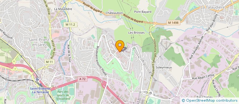 localisation de l'entreprise HAMOUDA à SAINT-ETIENNE