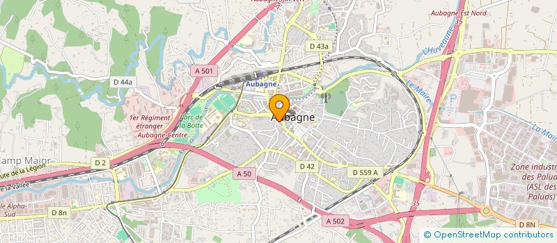 localisation de l'entreprise HAMPO à AUBAGNE