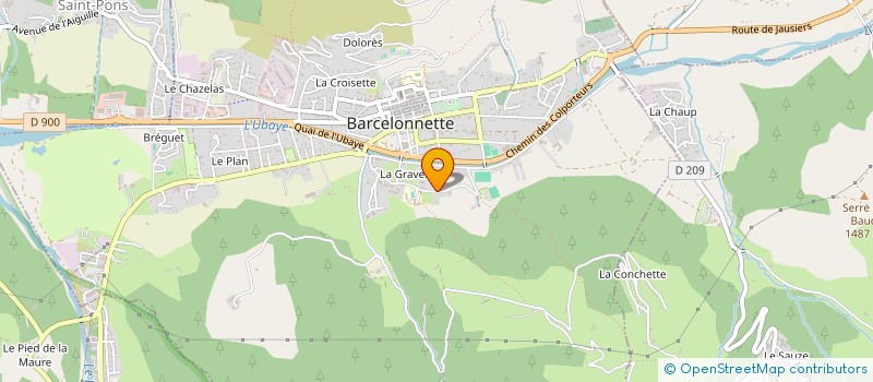 localisation de l'entreprise HAMPTON - CORTES à BARCELONNETTE