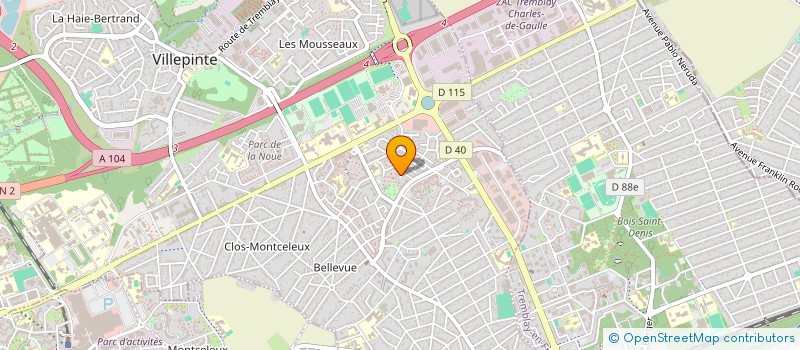 localisation de l'entreprise HAMRANI M&F à VILLEPINTE