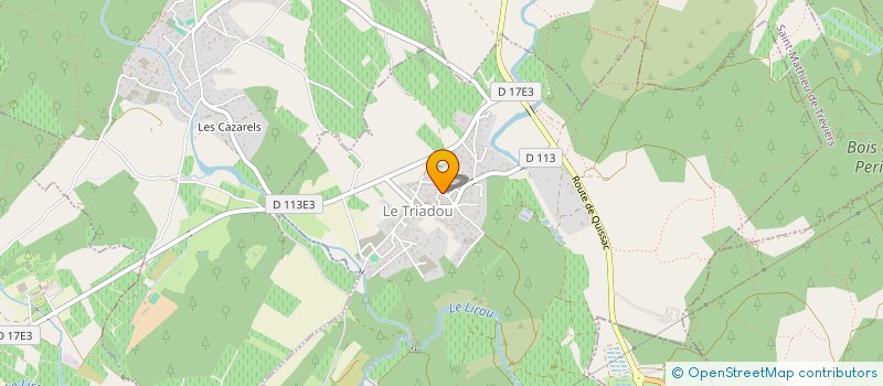 localisation de l'entreprise HAMST à LE TRIADOU