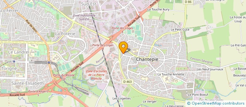 localisation de l'entreprise HAMSTER à CHANTEPIE