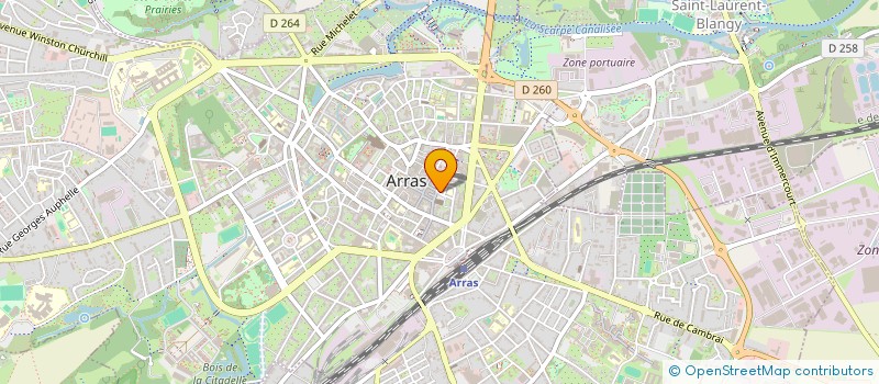 localisation de l'entreprise HAMSTORE à ARRAS