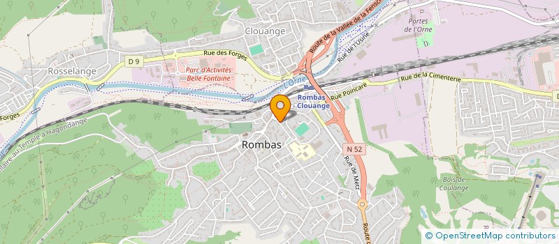 localisation de l'entreprise HAMY  ROMBAS