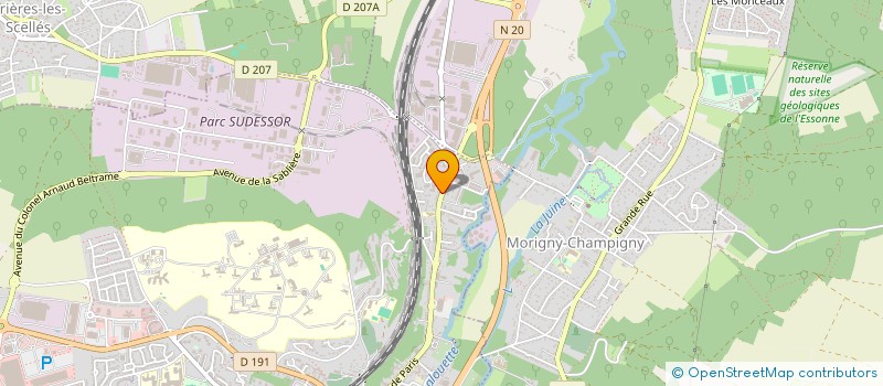 localisation de l'entreprise HAMY  ETAMPES