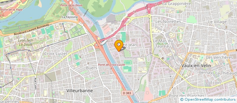 localisation de l'entreprise HAMY AMBULANCES  VILLEURBANNE